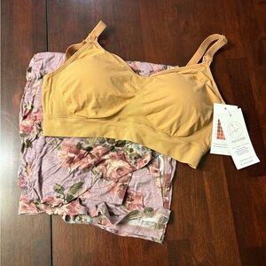 Nursing Bra Seamless Wireless Comfort Bra in Nude